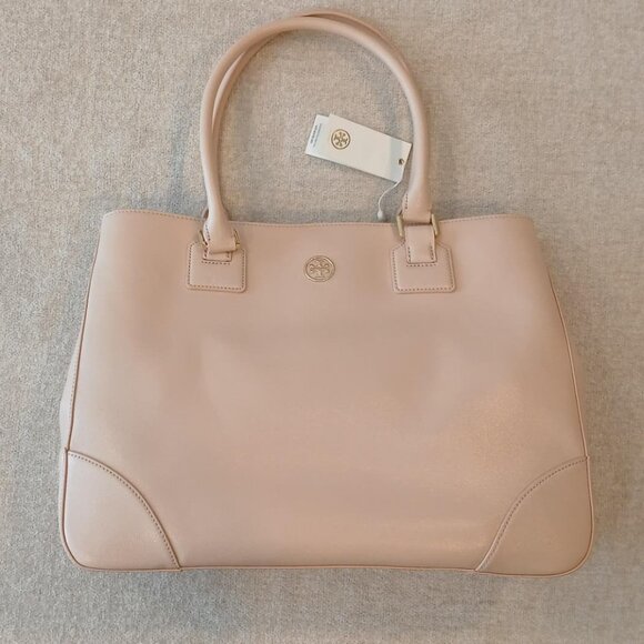 Tory Burch Handbags - Tory Burch Robinson Large Dark Sahara Tote NWT